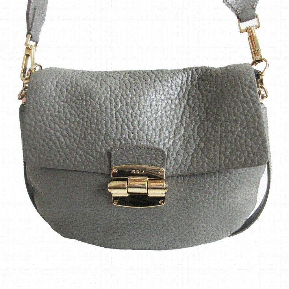 楽天市場】furla グレー ショルダーバッグ（高さ20 ～ 24.9cm