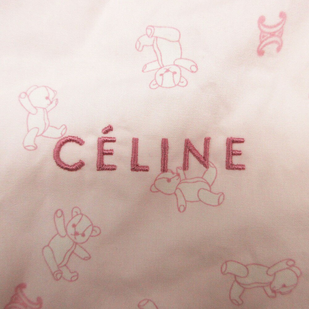 CELINE セリーヌ ベスト くまさん柄 ダウンスリーパー マカダム ピンク レディース...