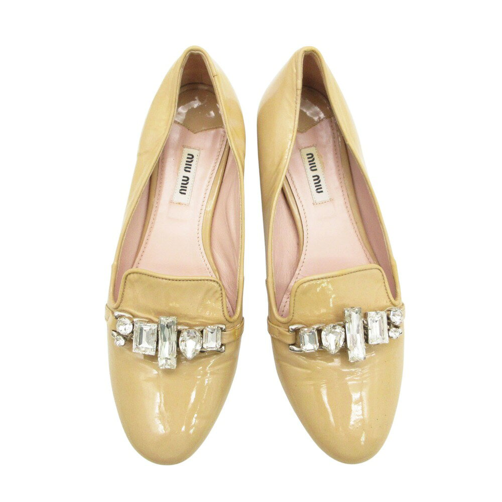 MIUMIU ビジューオープントゥバレーシューズ シルバー 361/2 23.5 楽天市場】ビジュー パンプス（ブランドミュウミュウ）（靴）の通販