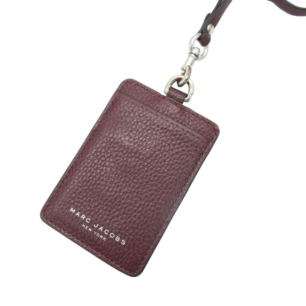 MARC JACOBS マークジェイコブス カードケース カードケース 小物入れ ネックポーチ ダークパープル メンズ レディース 【中古】