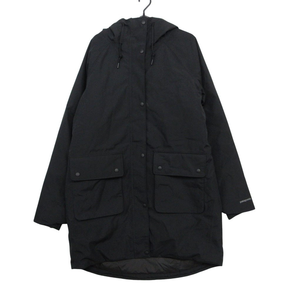 patagonia パタゴニア コート グレートフォールズインサレーテッドパーカ 中綿入り アウター フーディー ジップアップ ブラック M【M】 レディース 【中古】