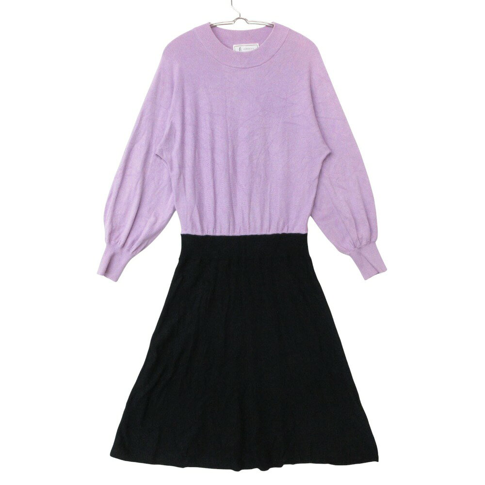 ROPE PICNIC ロペピクニック ワンピース ニット 切替 パフスリーブ バイカラー ロング 38【M】 レディース 【中古】 comradebarge-10023556 コムレイドバージ楽天市場店 パッケージ画像