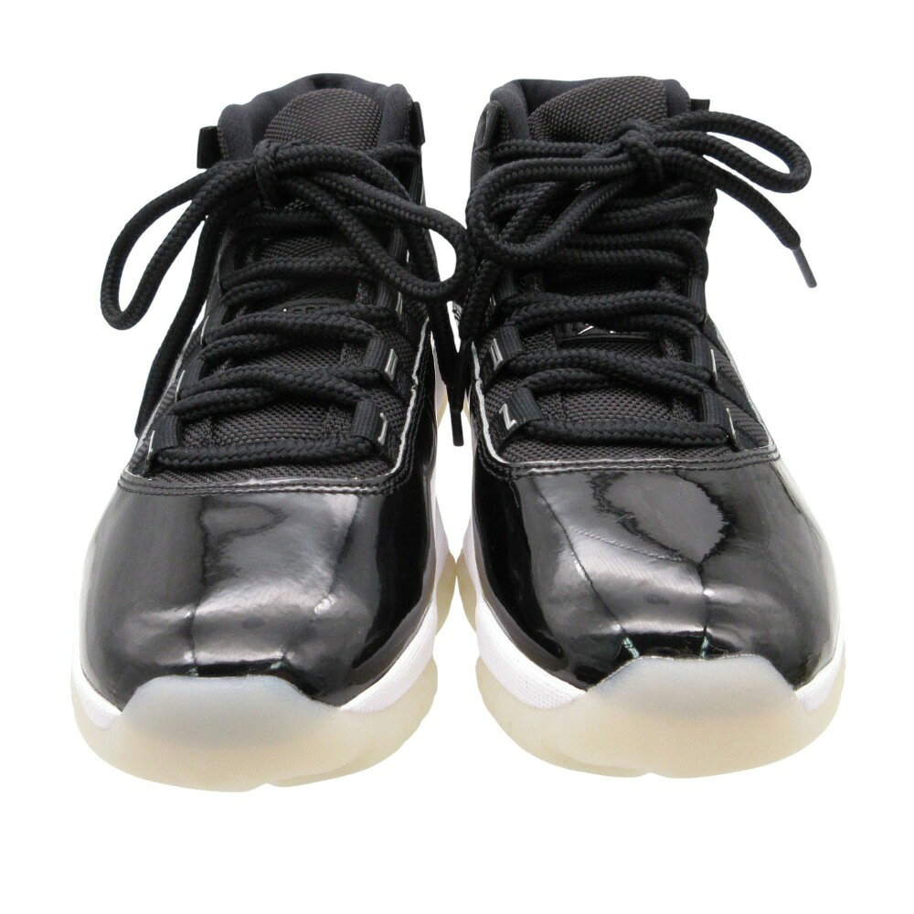 NIKE ナイキ WMNS AIR JORDAN 11 RETRO エアジョーダン 11 レトロ ジュビリー スニーカー レトロ ジュビリー ホワイト/メタリック シルバー ロゴ シューズ ハイカット 靴 ブラック 7 24cm メンズ レディース 【中古】