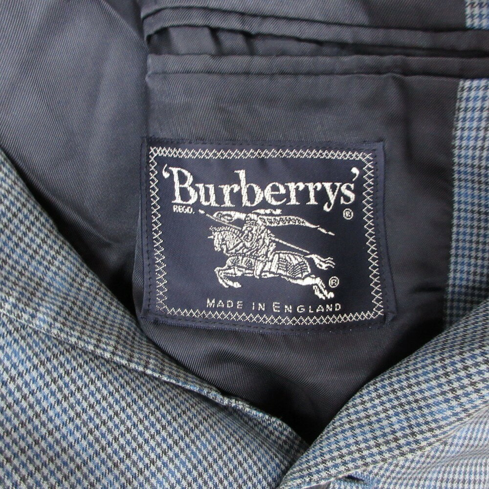Vintage Burberrys バーバリーズ テーラードジャケット 英国製 2B ブレザー グレンチェック柄 アウター 総裏 comradebarge-10026212 コムレイドバージ楽天市場店 サンプル画像3