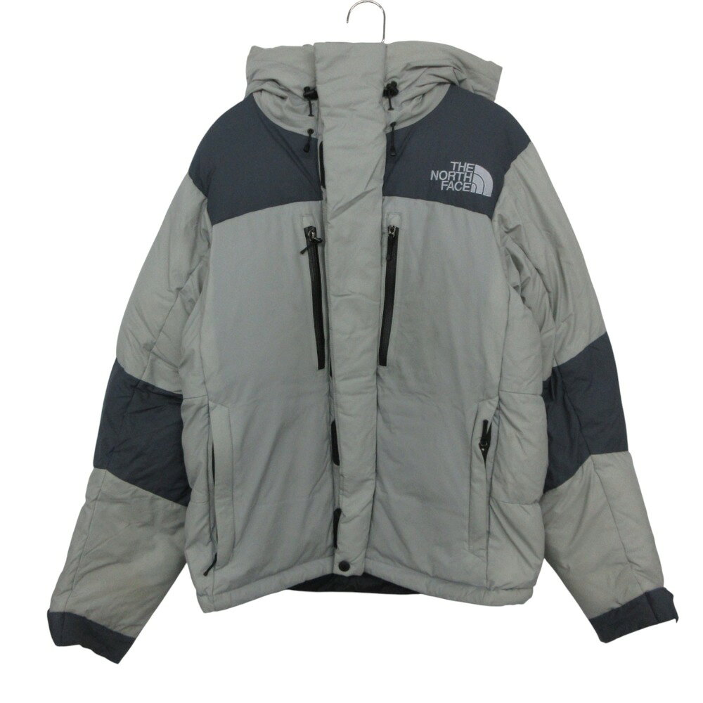 THE NORTH FACE ザ・ノースフェイス ダウンジャケット バルトロライトジャケット ナイロン ブルゾン GORE-TEX ゴアテックス アウター ブランド ロゴ 刺繍 グレー M【L】 メンズ 【中古】