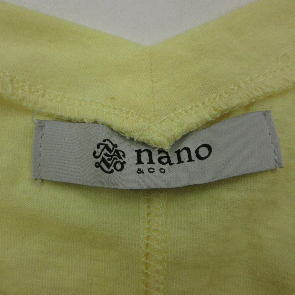 nano universe ナノユニバース nano＆co カットソー ノースリーブ レーヨン混 トップス イエロー F【M】 レディース 【中古】 comradebarge-10027606 コムレイドバージ楽天市場店 サンプル画像3