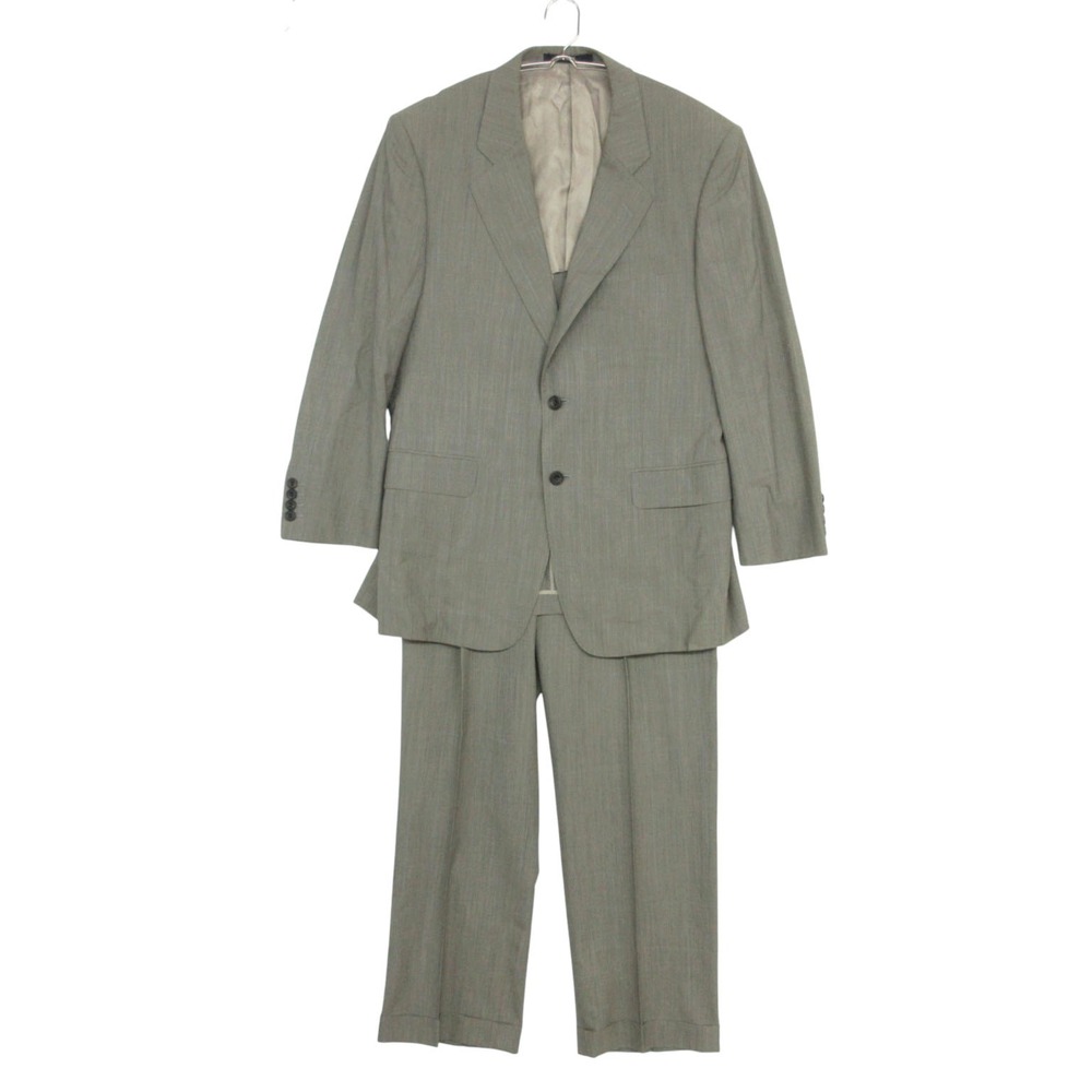 DAKS ダックス スーツ セットアップ ジャケット スラックス パンツ 2タック チェッ...