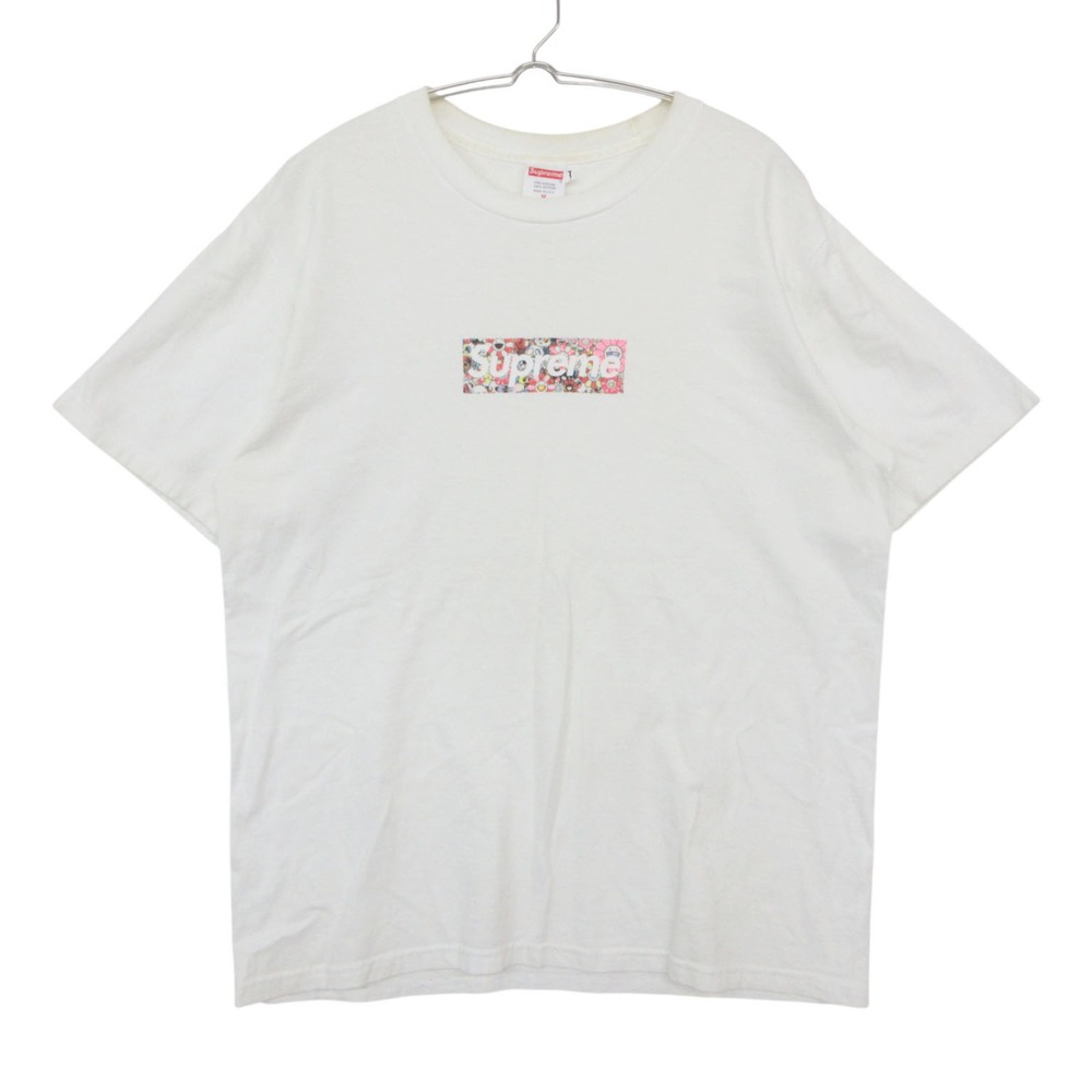 Supreme シュプリーム 半袖Tシャツ 村上隆 20SS COVID-19 Relief Box Logo Tee カイカイキキ ボックスロゴ コラボ ホワイト M メンズ 【中古】