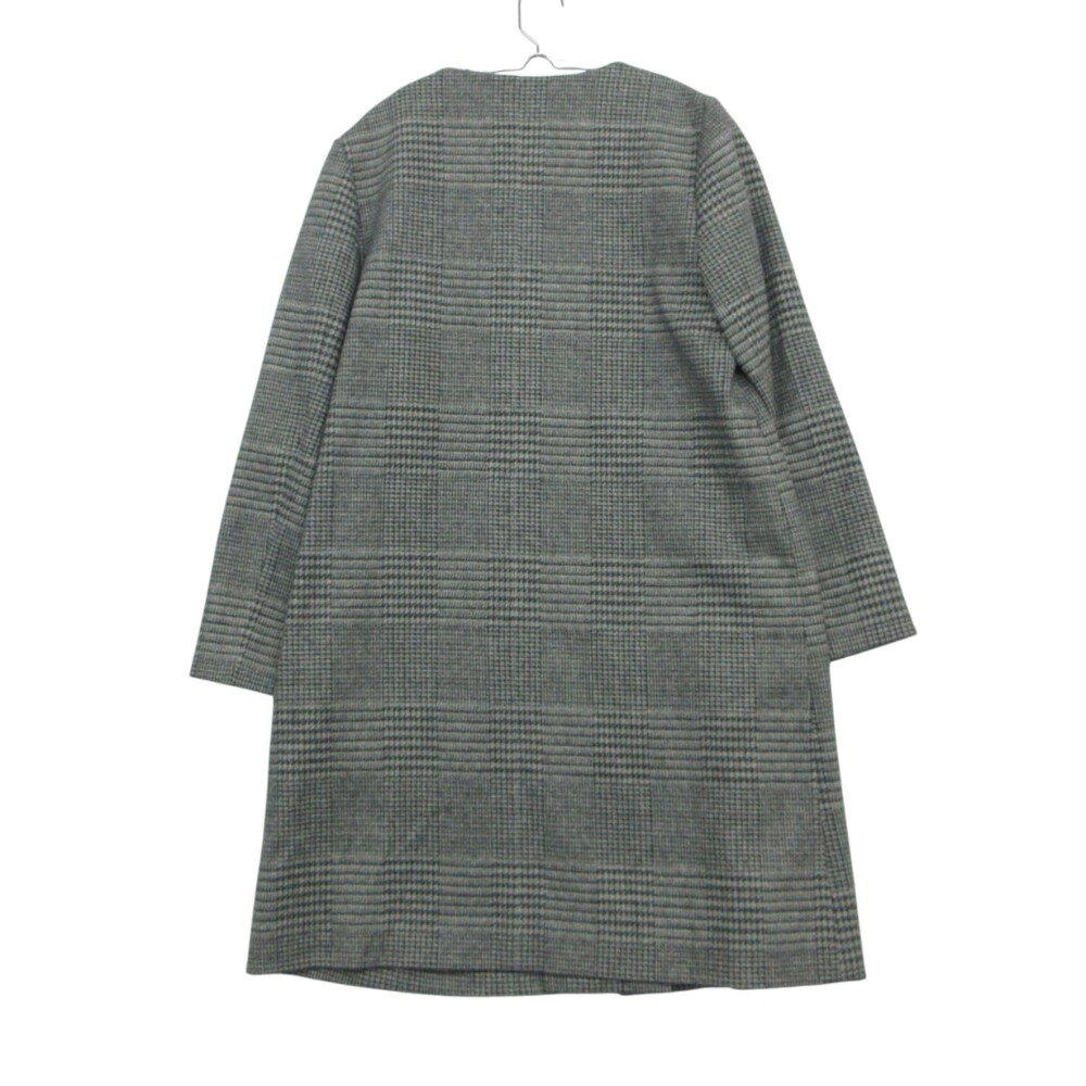 GLOBAL WORK グローバルワーク コート WOOLLY TEC グレンチェック柄 アウター グレー L レディース 【中古】 comradebarge-10028715 コムレイドバージ楽天市場店 サンプル画像2