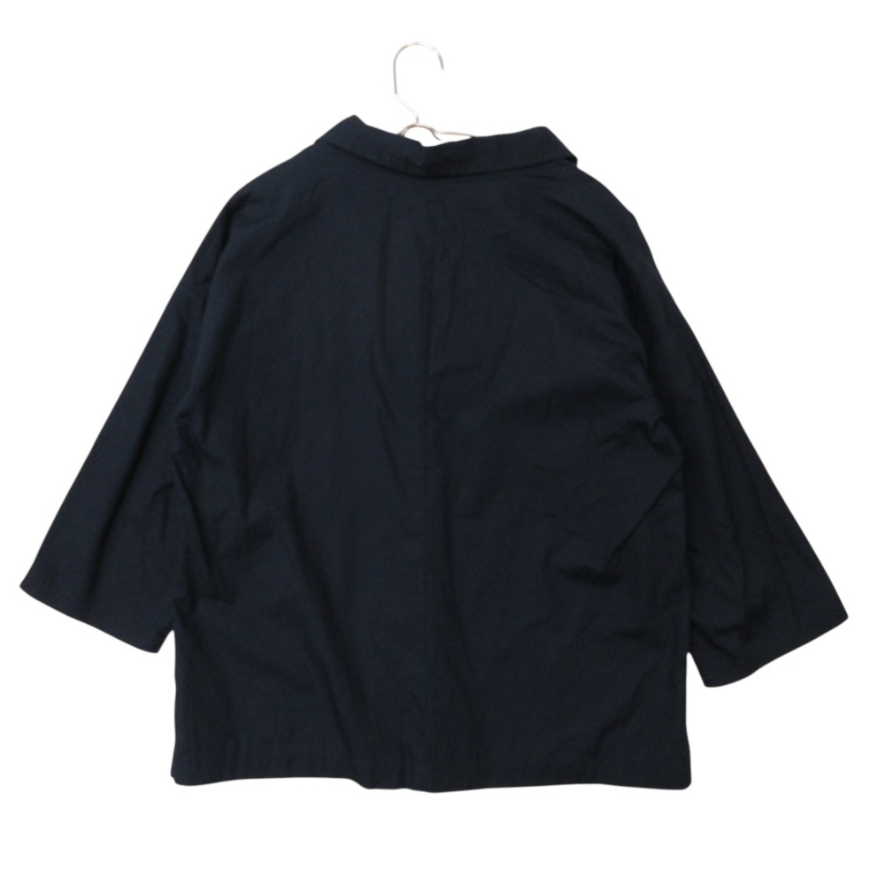 美品 ROPE PICNIC ロペピクニック 長袖シャツ 七分袖 コットン100％ スキッパーシャツ ネイビー 38【M】 レディース 【中古】 comradebarge-10029444 コムレイドバージ楽天市場店 サンプル画像2