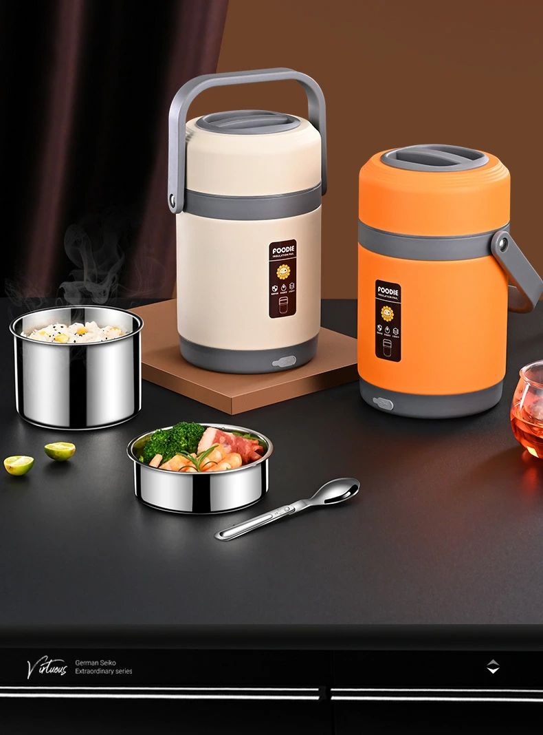 保温ランチジャー弁当箱炊飯器保温弁当箱加熱お弁当ボックスお弁当箱静音・無味USB...
