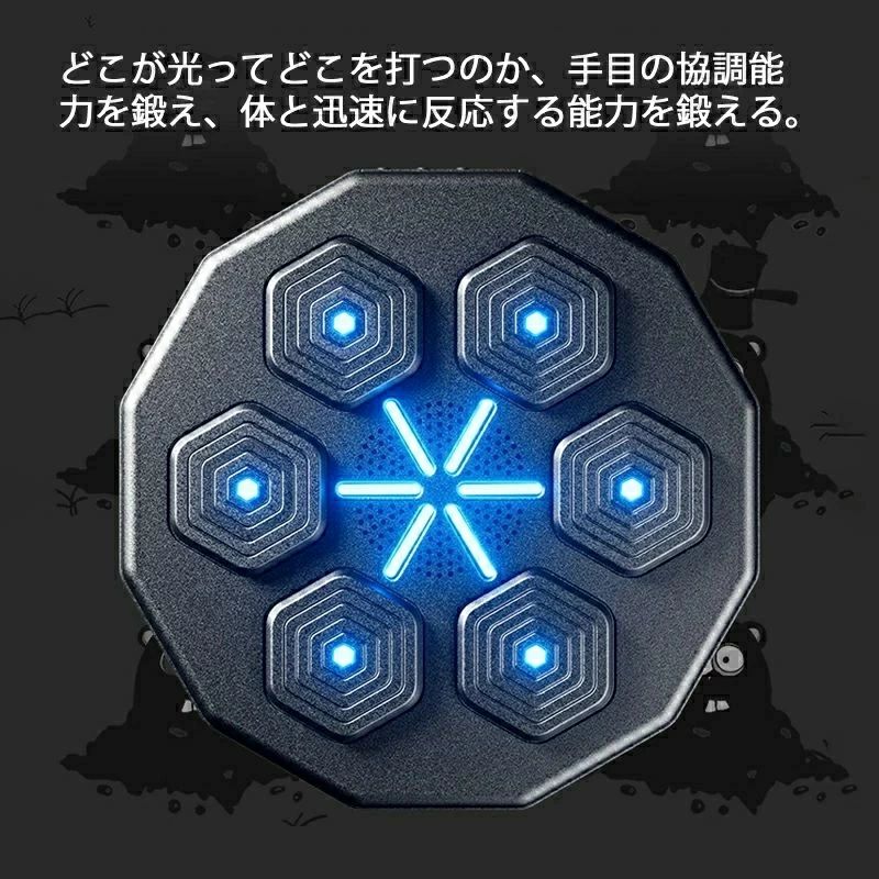 音楽ボクシングマシン スマート ディスプレイ付き 子供 大人 音楽ボクシングマシン 壁パンチングバッグ ボクシングトレーニングパンチング機器 スマート 音楽ボクサーボクシングマシン 家庭での運動 送料無料 3