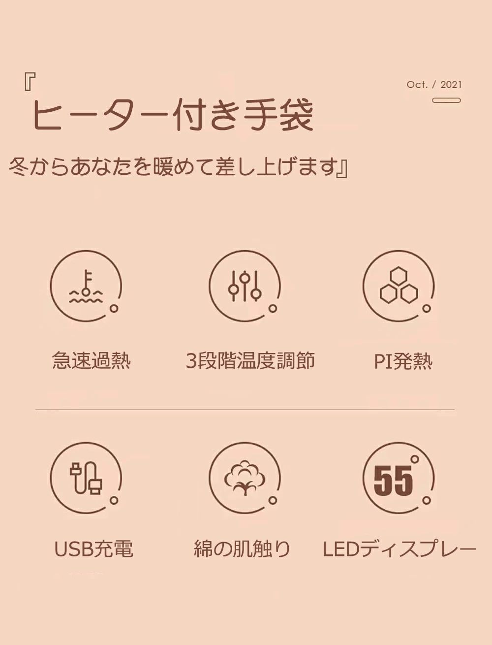 電熱手袋 薄手 メンズ レディース 指切り usb 充電式 ヒーター手袋 指なし ハーフ指 三段階温度調節 2000mAh 3-6時間連続稼働 ハンドウォーマー LEDディスプレー 速暖 パソコン PC作業 スマホ操作 電熱グローブ 防寒対策 男女兼用 2