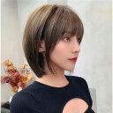 新作 ウィッグ レディース 人毛100%フルウィッグ人毛ウィッグ ボブ ショート セミロング 女性 かつら デイリー イメチェン おしゃれウィッグ 耐熱