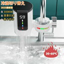 電気温水蛇口 電気給湯器 LCD温度表示電気温水器 電気温水ヒーター 電気水栓 家庭用温水器 30秒の速熱3000W/110Vのハイパワー 簡単インストール 冷...