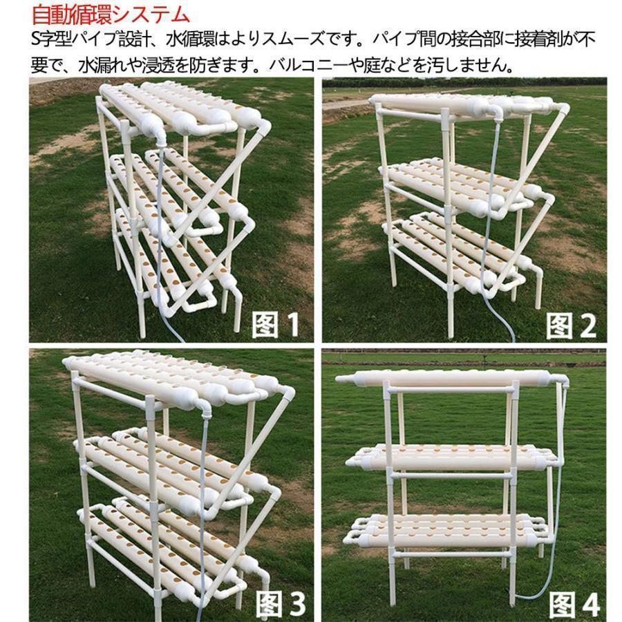 水耕栽培キット 野菜 栽培キット すいこう栽培キット 室内 いちご 家庭菜園 水耕栽培セット プランター 108穴 2