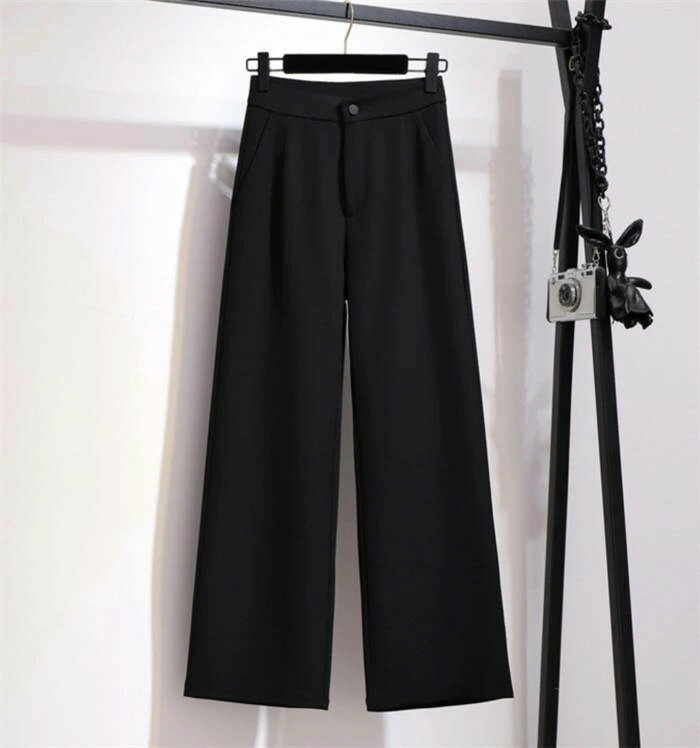 スラックス ワイド レディース ワイドパンツ レディース ボトムス 春 秋 ストレートパンツ イージーパンツ 美シルエット オリジナル ハイウエスト 着痩せ 着回し 定番 上品 きれいめ 通勤 オフィス 無地 30代 40代 50代 黒 ブラック 入園式 結婚式 送料無料