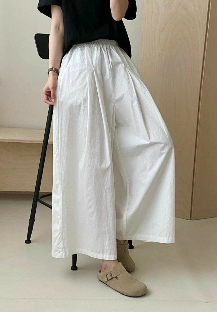 ワイドパンツ レディース 春夏 ストレート ボトムス ウエストゴム ストレートパンツ コットンパンツ 綿混 カジュアル 涼しい 爽やか 薄手 軽い シンプル 大きいサイズ 体型カバー 着痩せ ゆったり 部屋着 美脚 春 夏 秋 送料無料