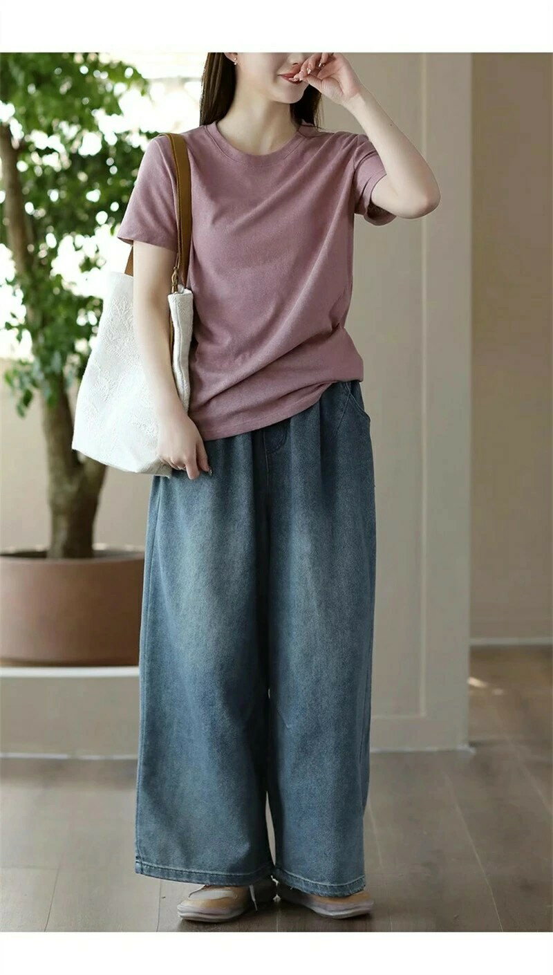 ワイドパンツ デニム パンツ レディース ワイド デニムパンツ 春 夏 ガウチョパンツ ロング マキシ丈 ガウチョ パンツ スカーチョ ボトムス 大きいサイズ スカート ロングパンツ ハイウエスト ウエストゴム 体型カバー 着痩せ 美脚 細見え ジンーズ カジュアル