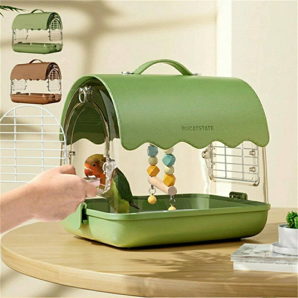 ペットケージ 小動物 用 キャリー ケージ ケース 透明 ハムスター 鳥用キャリー 文鳥 オカメインコ ラブバード 爬虫類 ハリネズミ モルモット スモールアニマルケージ 鳥かご インコの外かご アクリル 鳥の巣 外出 小動物 持ち運び 旅行 移動 防災 通気 インコ オウム