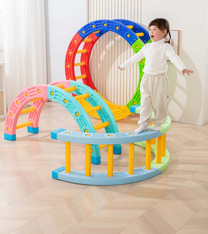 アウトドア 遊具 知育玩具 スポーツ 安全 運動 柔軟 筋力 子供 こども バランスゲーム おもちゃ 室内遊具 キッズルーム 保育園 幼稚園 キッズ 体幹 バランス感覚 トレーニング 平均台 円形 半円 子供用