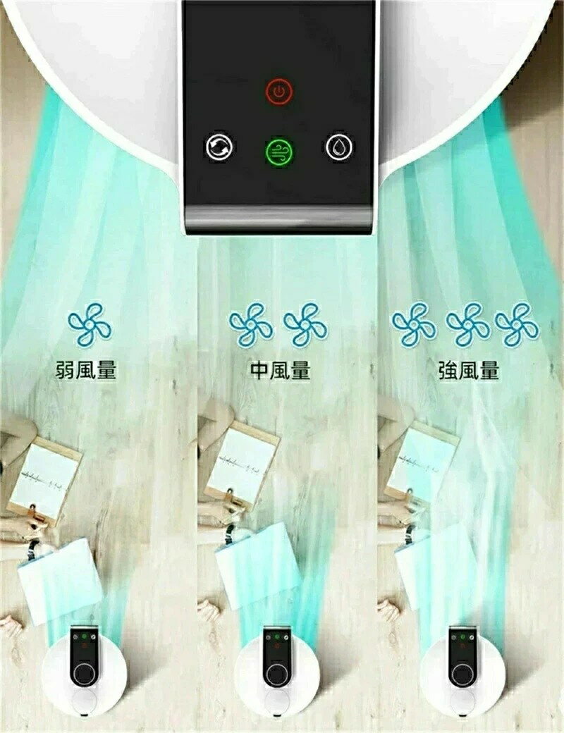 最新冷風扇 卓上 冷風機 扇風機 ミニクーラー 卓上クーラー 一台三役 送風 加湿 冷却 水冷エアコン スポットクーラー 小型 クーラー ポータブルクーラー ー 六つのモード切替可能 自動首振り タッチスクリーンパネル 氷冷却 風量3段階 持ち運び 省エネ 軽量