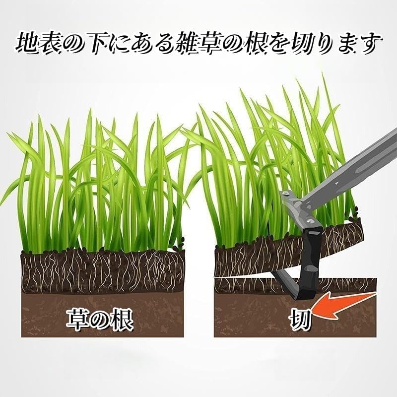 手動除草機 雑草 草取り機 草刈機 抜き草むしり 根こそぎ草抜き テコ付ステンレス ...