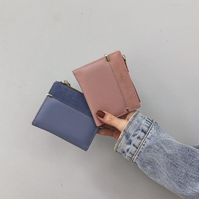 二つ折り 財布 レディース 小さめ コンパクト ミニ財布 きれいめ かっこいい シン...