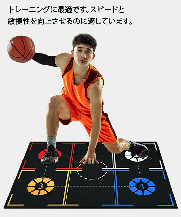 バスケ トレーニング トレーニングマット スポーツ バスケマット 室内練習 屋内練習 雨の日の練習 滑り止めカーペット 自主練 自主練習 リビングルームカーペット フィールドグランド用 子供用プレイマット 収納便利 コンパクト 折り畳み可能 持ち運び便利 携帯に便利 訓練 2