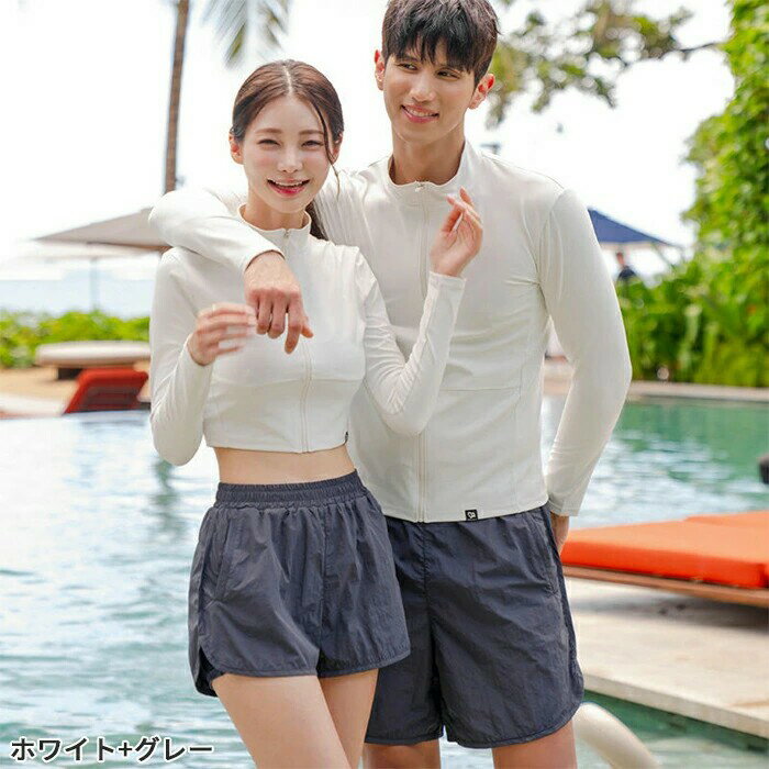 スイミングウエア ペア水着 ビキニ カップル メンズ2点セット 長袖ラッシュガード ショットパンツ レディース3点セット 短ズボン スポーツブラ タンキニ セパレート 体型カバー お洒落 大人 男性用女性用 ガールズボーイズ 露出控えめ 夏 水泳 ビーチ 海辺 上下別 人気上昇中