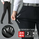 スラックス メンズ パンツ 春夏 クールビズ 夏 清涼 薄手 ストレート ビジネス フォマール スリム 伸縮性 ロングパンツ 細身 通勤 スーツパンツ スリムパンツ お洒落 美脚 父の日