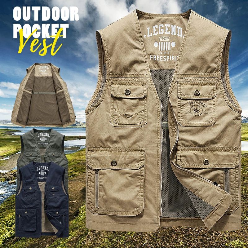 多機能 ベスト メッシュベスト 春秋 ベスト メンズ アウトドア 大きいサイズ メンズ アウトドアベスト ..