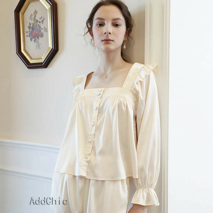 ▲商品内容：パジャマ（トップス+長ズボン） ▲素材：ポリエステル ▲サイズ： ・トップス： 【S】：身丈 32cm、バスト 86cm、袖丈 58cm 【M】：身丈 33cm、バスト 90cm、袖丈 59cm 【L】：身丈 34cm、バスト ...