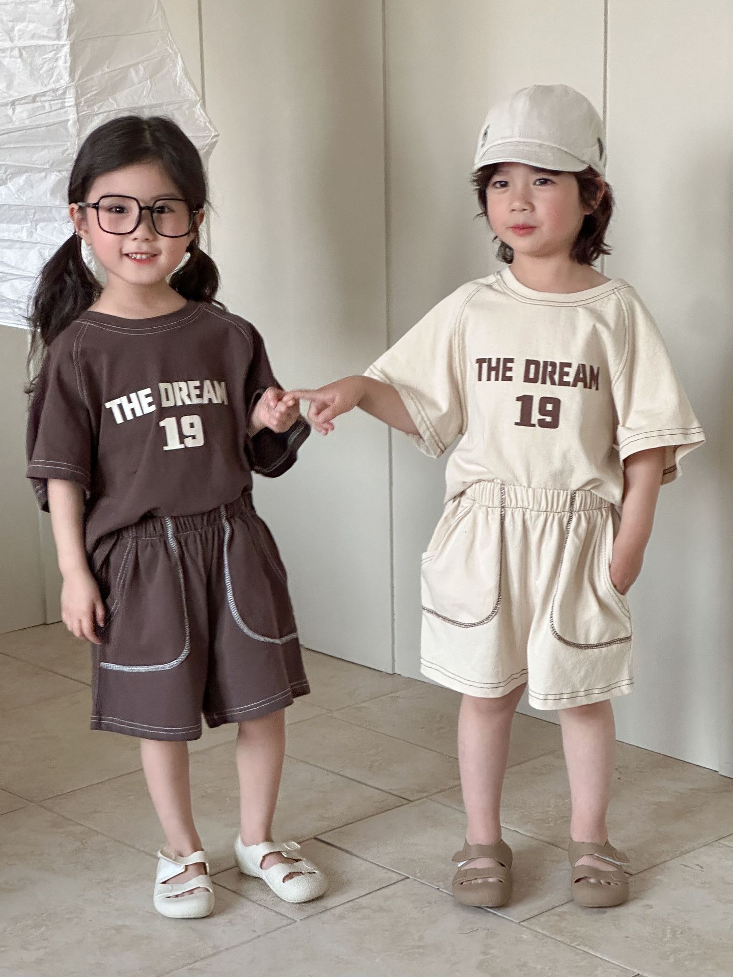 セットアップ 韓国子供服 キッズ 夏 子供服 半袖 男の子 女の子 半袖tシャツ ハーフパンツ 子供ジャージ 夏服 トップス ボトムス おしゃれ かわいい スポーツ 運動着 誕生日 プレゼント 幼稚園 小学生 お出かけ - 3