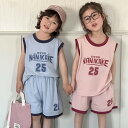 ジャージ 上下セット 韓国子供服 女の子 男の子 tシャツ ノースリーブ ルームウェア ハーフパンツ ベビー服 子供ジャージ 夏服 セットアップ トップス ボト...