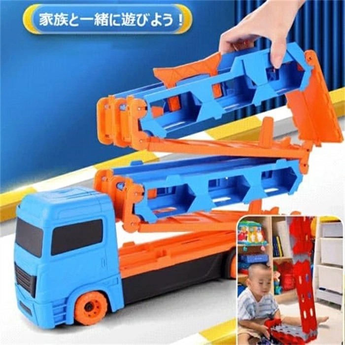 最新モデル登場！おもちゃ変形レールラック はたらくくるま 車のおもちゃ 車おもち...