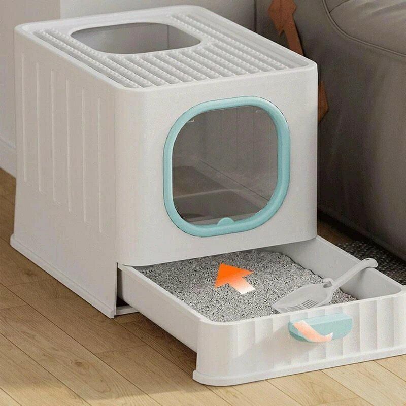 猫トイレ 砂 におい対策 ボックストイレ 目隠し おしゃれ 上から猫トイレ 猫用トイレ用品 ネコのトイレ 大型 ペット用 ペットトイレ