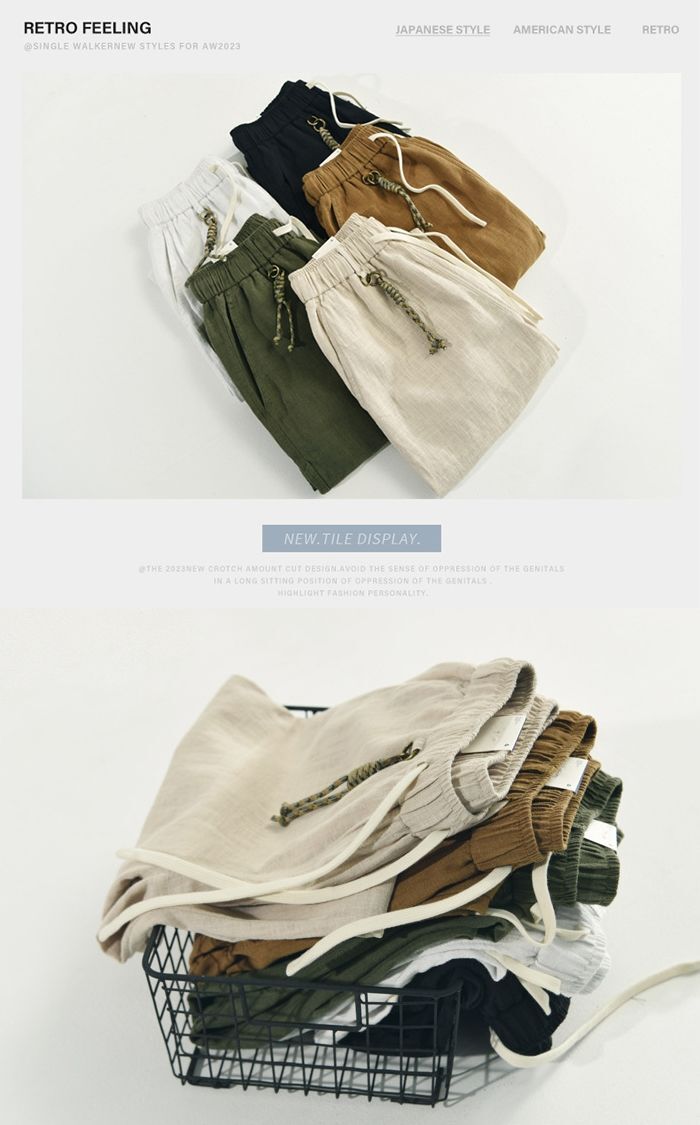 綿麻素材 メンズ パンツ ウエスト紐 ロングパンツ 綿麻パンツ 無地 涼しい 長ズボン リネンパンツ チノパンツ 調節ヒモあり 5色 カジュアルパンツ 普段着 若者 男性 ボトムス 夏物 春秋物