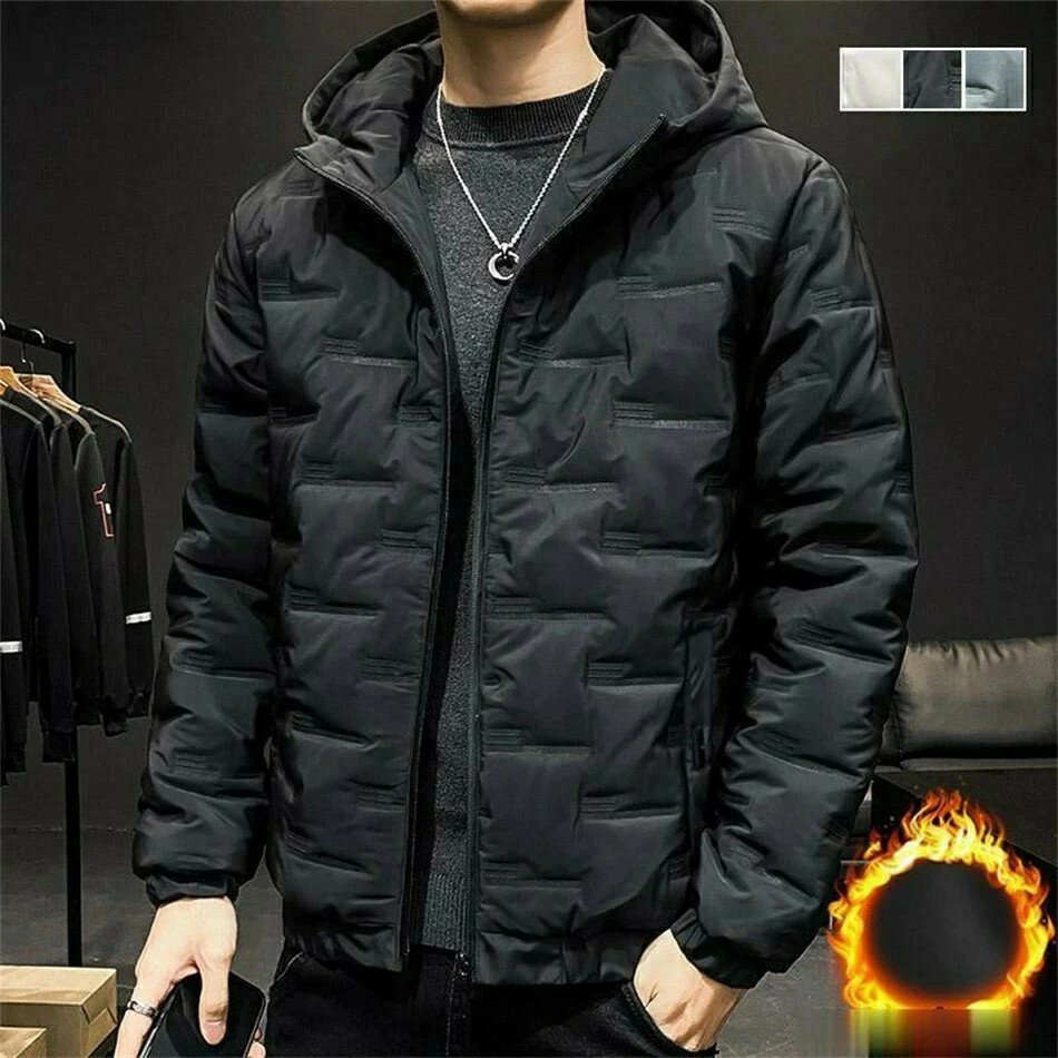樂天商城 - 中綿ジャケット メンズ フード付き 中綿コート スリム 綿入れ アウター 防風保温 暖かい 紳士用 大きいサイズ あたたか 冬服