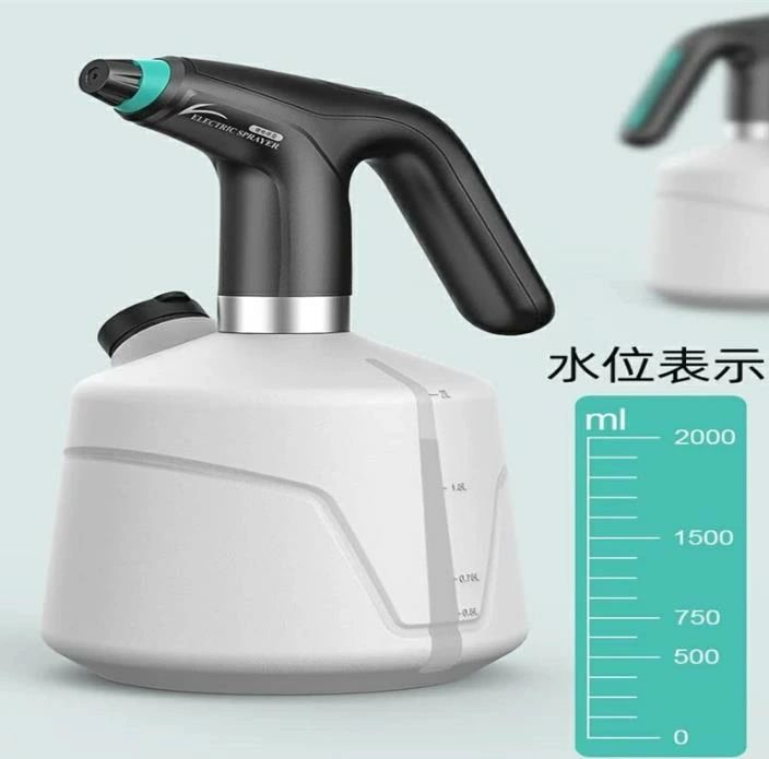 電動噴霧器 じょうろ 電動式 霧吹き 細かい 2L大容量 延長ポール付き モード調節可...
