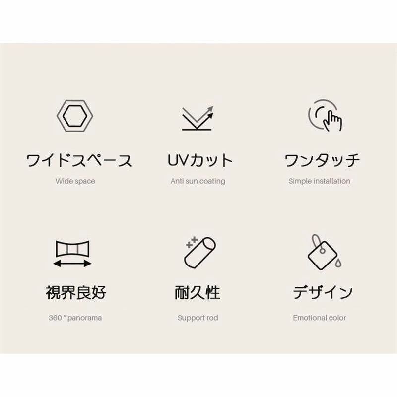 ワンタッチテント キノコテント ドーム型テント キャンプテント 耐水 UVカット キ...