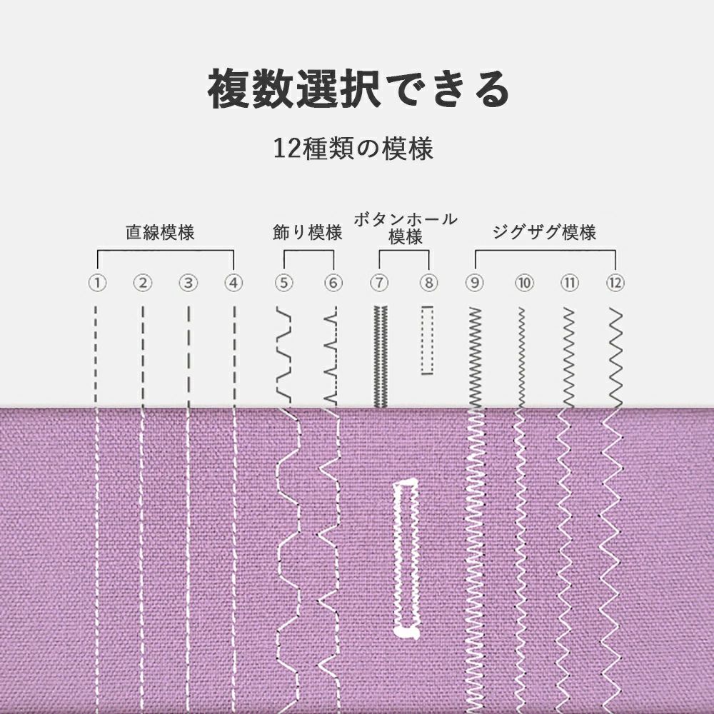 ミシン 電動 初心者 ミシン本体 おすすめ 電動ミシン 簡単操作のコンパクトミシン ...