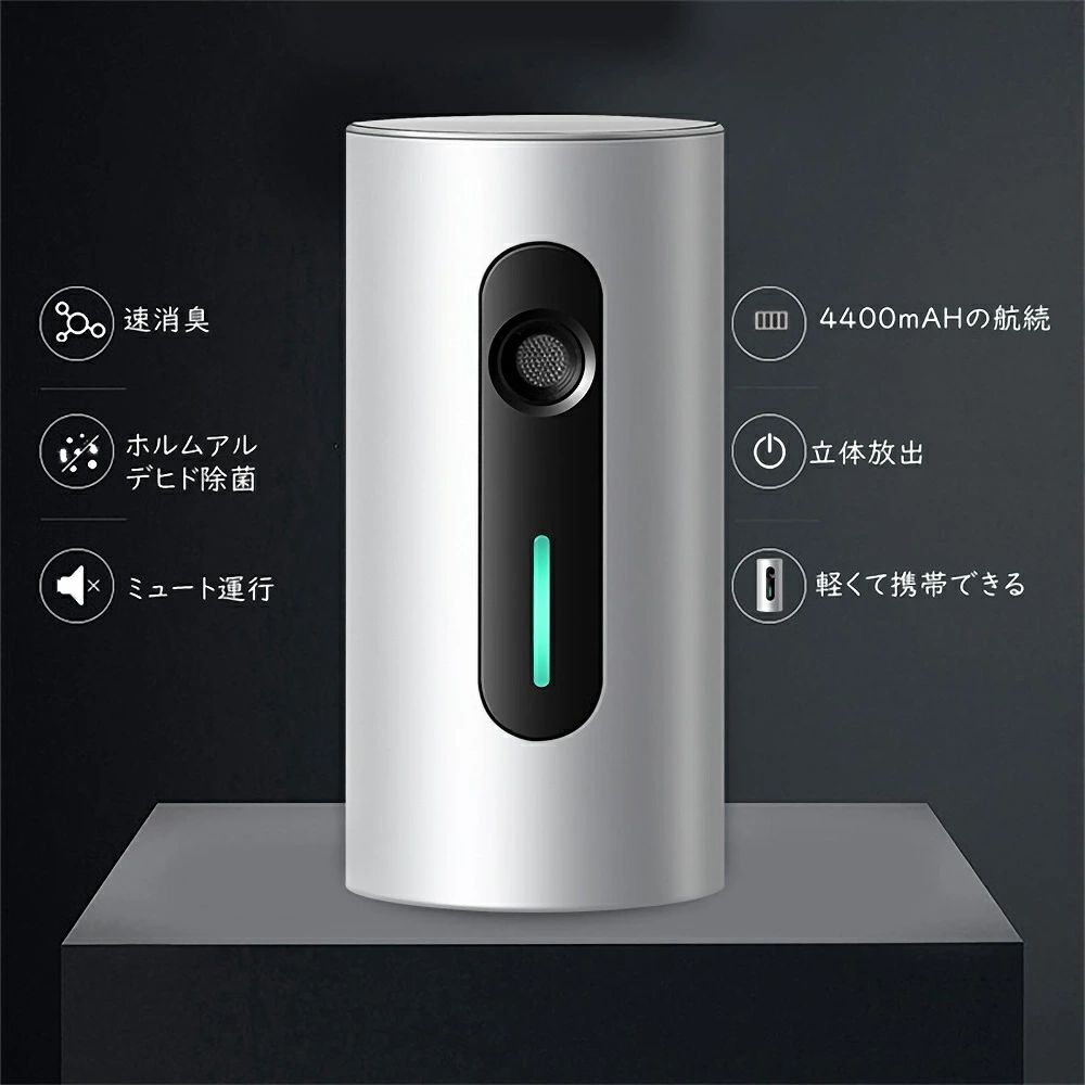 脱臭機オゾン脱臭機充電式小型オゾン発生器ミニ脱臭機ベットミニオゾン脱臭除菌フィルター交換不要USB充電コンパクト携帯便利空間除菌脱臭機低濃度静音