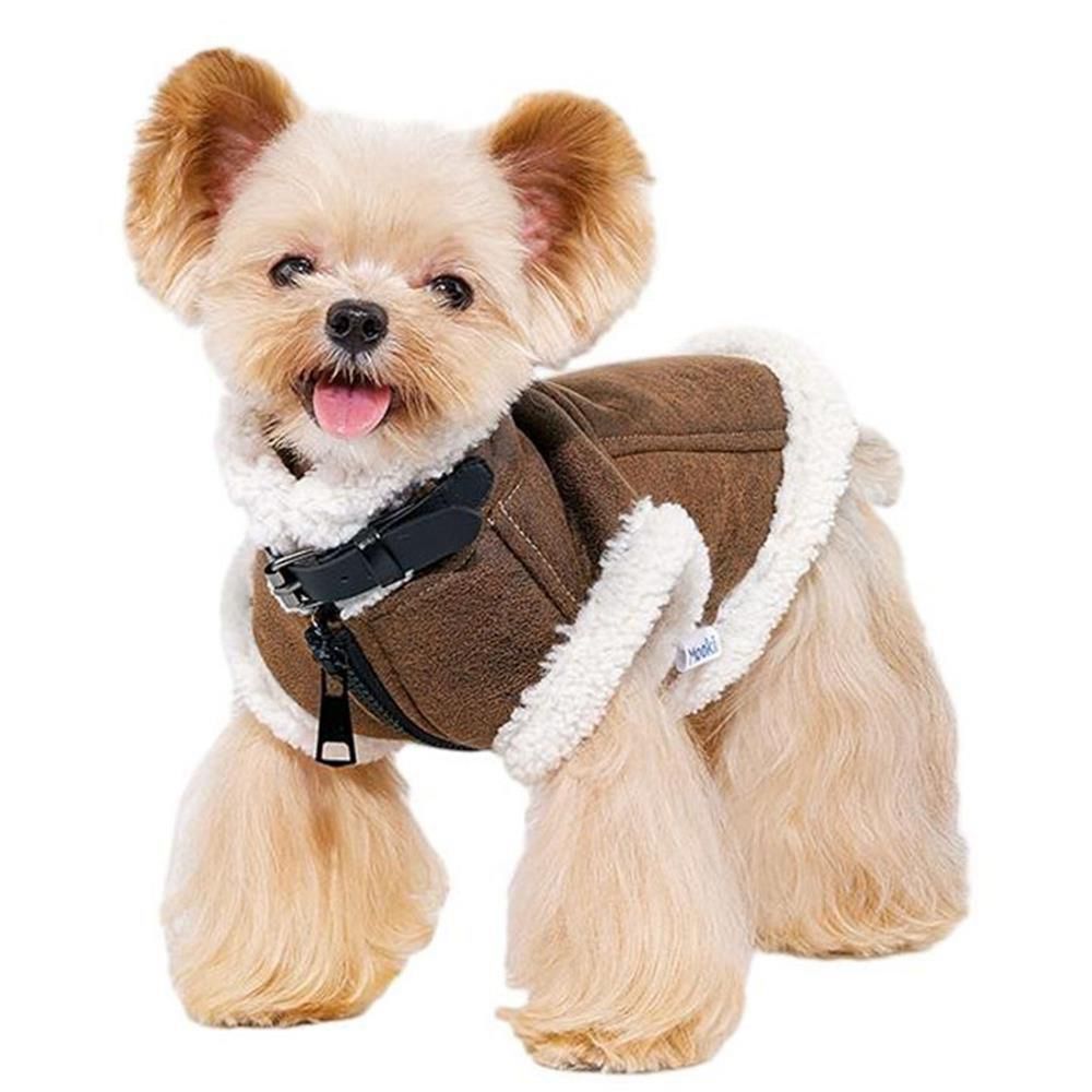 ペット服　秋冬　小型犬　可愛い　ペットコート　ジャケット　保温防寒　暖かい　中型犬　犬用裏起毛　ジャケット　寒さ対策　おしゃれ　ファション　ふわふわ　洋服　脱簡単　お出かけ　お散歩