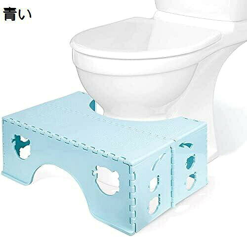 　　　 ◆◇◆人気の秘密◆◇◆ 【サイズ】幅42×奥行30×高さ19cm。体重量:1.2kg 折りたたみサイズ:幅42×奥行30×高さ10cm。荷重:150kg。面サイズ:42x30cm。素材:无毒なPP素材。 安心の滑り止めデザイン：滑り止めゴム付きで安定性と快適さを提供。水で洗えるのでいつでも清潔に保てます。 人体工学設計：負担を軽減し、お通じがスムーズになる姿勢を提供。お年寄りや子供も安心して利用可能。 簡単に折りたたみ：折りたためるので収納に便利。トイレスペースを有効活用します。 安全保証と品質保証：信頼できるアフターサービスを提供。 　　　◆◇◆注意事項◆◇◆ご覧のモニターの環境、撮影環境により実物と色味が異なって見える場合がございます。湿った状態で他のものと擦り合わせると色が移る恐れがあります。濃色品の洗濯時は、白色、淡色と分けて洗ってください。説明 折りたたみ式子供用トイレ踏み台 - 大人も使用可能、持ち運び便利、滑り止め設計、キッチンやトイレに最適 - 青【サイズ】幅42×奥行30×高さ19cm。体重量:1.2kg 折りたたみサイズ:幅42×奥行30×高さ10cm。荷重:150kg。面サイズ:42x30cm。素材:无毒なPP素材。【安全?安心な使用】滑り止めデザインで安定性を確保し、表面が汚れても簡単に洗浄できます。また、お年寄りや妊婦、子供など、安心して利用できるように角を丸めた安全設計です。【コンパクトな折りたたみデザイン】折りたたむことができ、収納スペースを節約し、持ち運びも便利です。トイレのスペースを有効活用することができます。【高い耐荷重性】最大荷重150kgまで耐えられる頑丈な作りで、安心してご利用いただけます。【品質保証とアフターサービス】品質に自信があり、購入後のご質問にも48時間以内に迅速に対応致します。