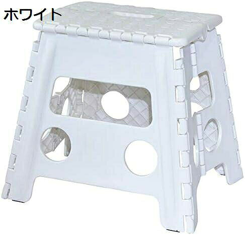　　　 ◆◇◆人気の秘密◆◇◆ ■使用時サイズ：高さ33cm×幅36cm×奥行き30cm ■収納時サイズ：幅36cm×高さ46cm×厚さ4.5cm ■重量：1.4kg ■耐荷重：約150kg ■材質：樹脂 ■カラー選択：3色展開 耐荷重150kgでしっかりとした作り！お子様だけでなく大人まで幅広くご使用いただけます。 室内はもちろん、キャンプなどのアウトドアでも使える便利なアイテム！どこでも活躍します。 サイズや重量などの詳細：使用時サイズは高さ33cm×幅36cm×奥行き30cm、収納時サイズは幅36cm×高さ46cm×厚さ5cm、重量は4kgです。3色展開のカラーから選べます。 　　　◆◇◆注意事項◆◇◆ご覧のモニターの環境、撮影環境により実物と色味が異なって見える場合がございます。湿った状態で他のものと擦り合わせると色が移る恐れがあります。濃色品の洗濯時は、白色、淡色と分けて洗ってください。説明 「折りたたみ式スツール - 耐荷重150kg、軽量でおしゃれなステップ台」■使用時サイズ：高さ33cm×幅36cm×奥行き30cm ■収納時サイズ：幅36cm×高さ46cm×厚さ4.5cm■重量：1.4kg ■耐荷重：約150kg ■材質：樹脂 ■カラー選択：3色展開 耐荷重150kgのタフさ！お子様から大人まで幅広くご使用いただける安心の設計です。 インドアはもちろん、アウトドアでも大活躍！キャンプやピクニックなど様々なアクティビティに最適です。 3色展開でお好みのカラーを選択可能！お部屋に合わせておしゃれに取り入れることができます。