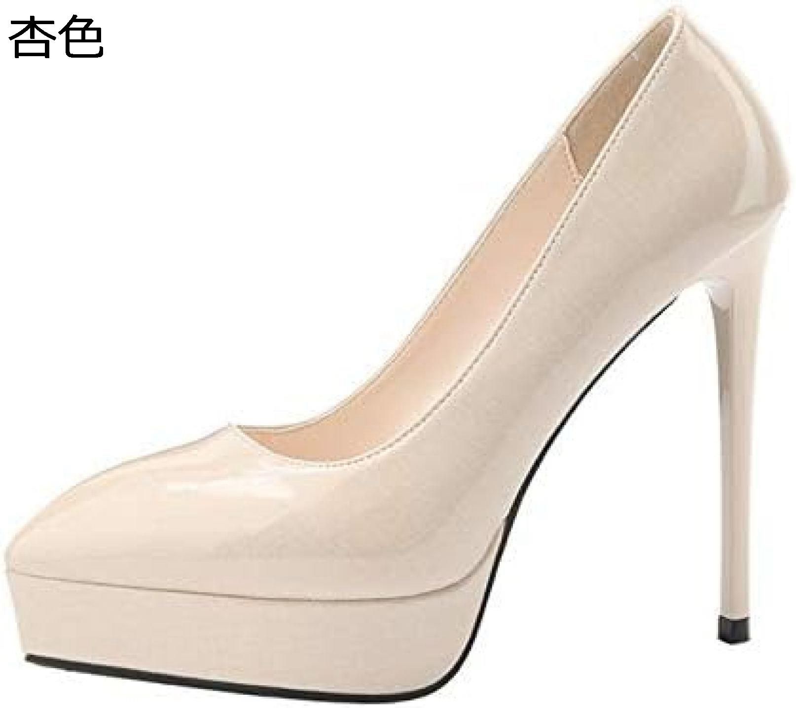 プラットフォーム パンプス ポインテッドトゥ ハイヒール 12.5cm ヒール 痛くない 脱げない 歩きやすい ドレス パーティー 結婚式 パンプス カジュアル デート オフィス 美脚 ビジネス アウトドア ファッション 仕事用 comsys-r-10092734 Nartooston サンプル画像3