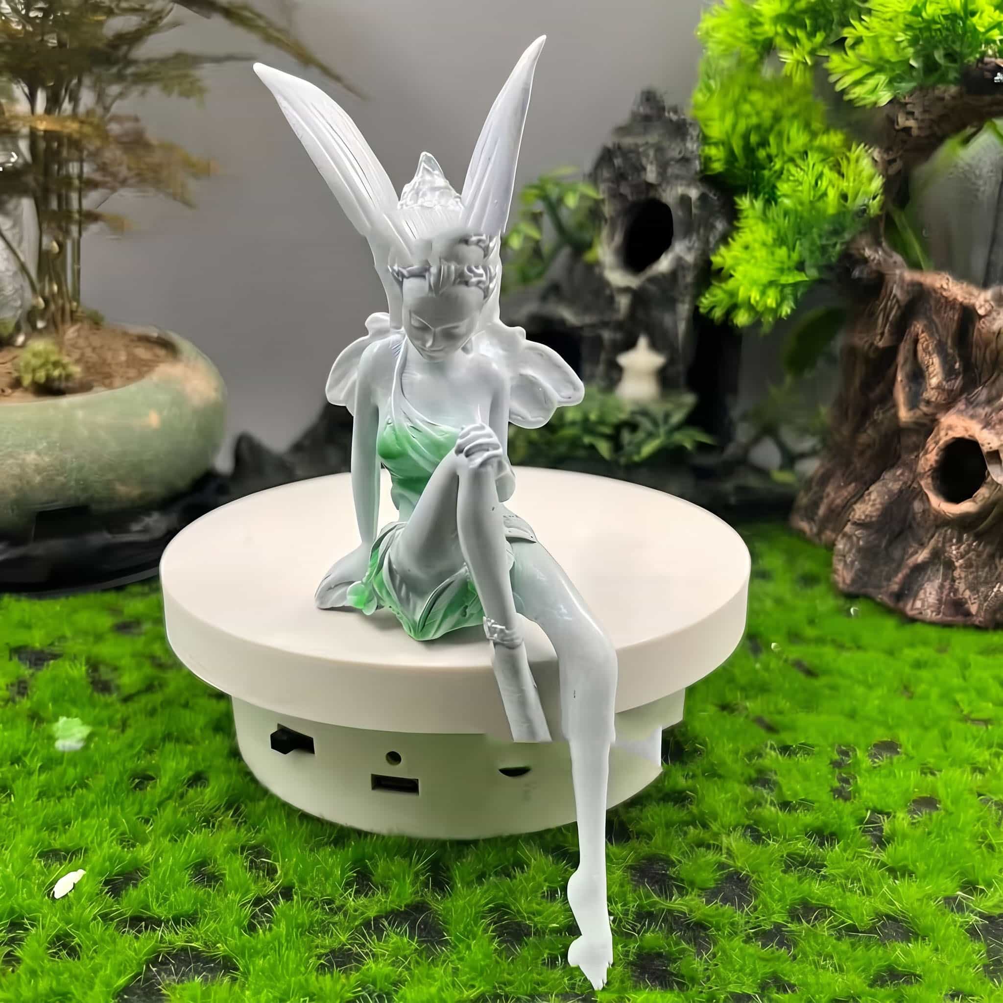 Rakuten - 置物 妖精 エンジェル オブジェ ガーデニング オーナメント 樹脂製 癒し 雑貨 インテリア 玄関 飾り 北欧風 風水 贈り物 縁起物