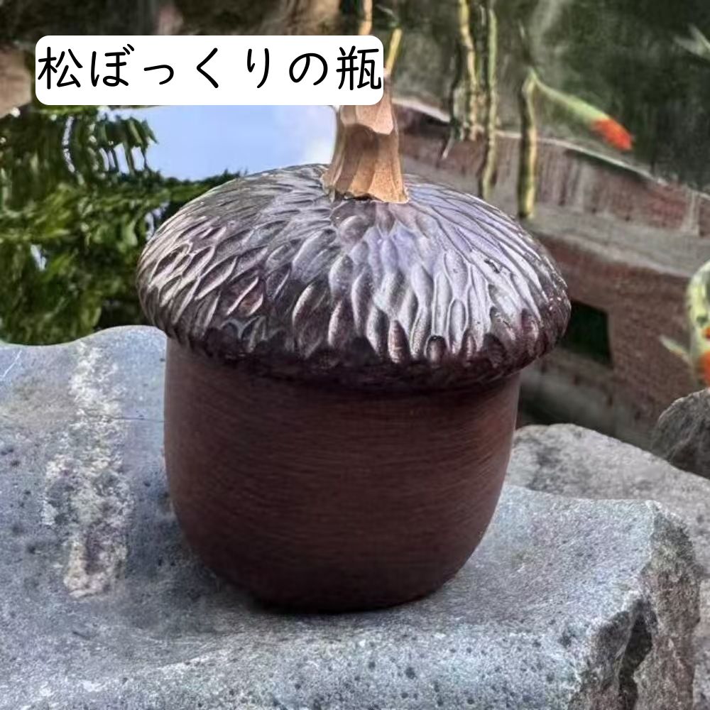 松ぼっくりとどんぐりのオブジェ セメント製 モルタル ガーデン雑貨 セメントオブジェ ガーデニング雑貨 モルタルデコ モルタル造形 【公式