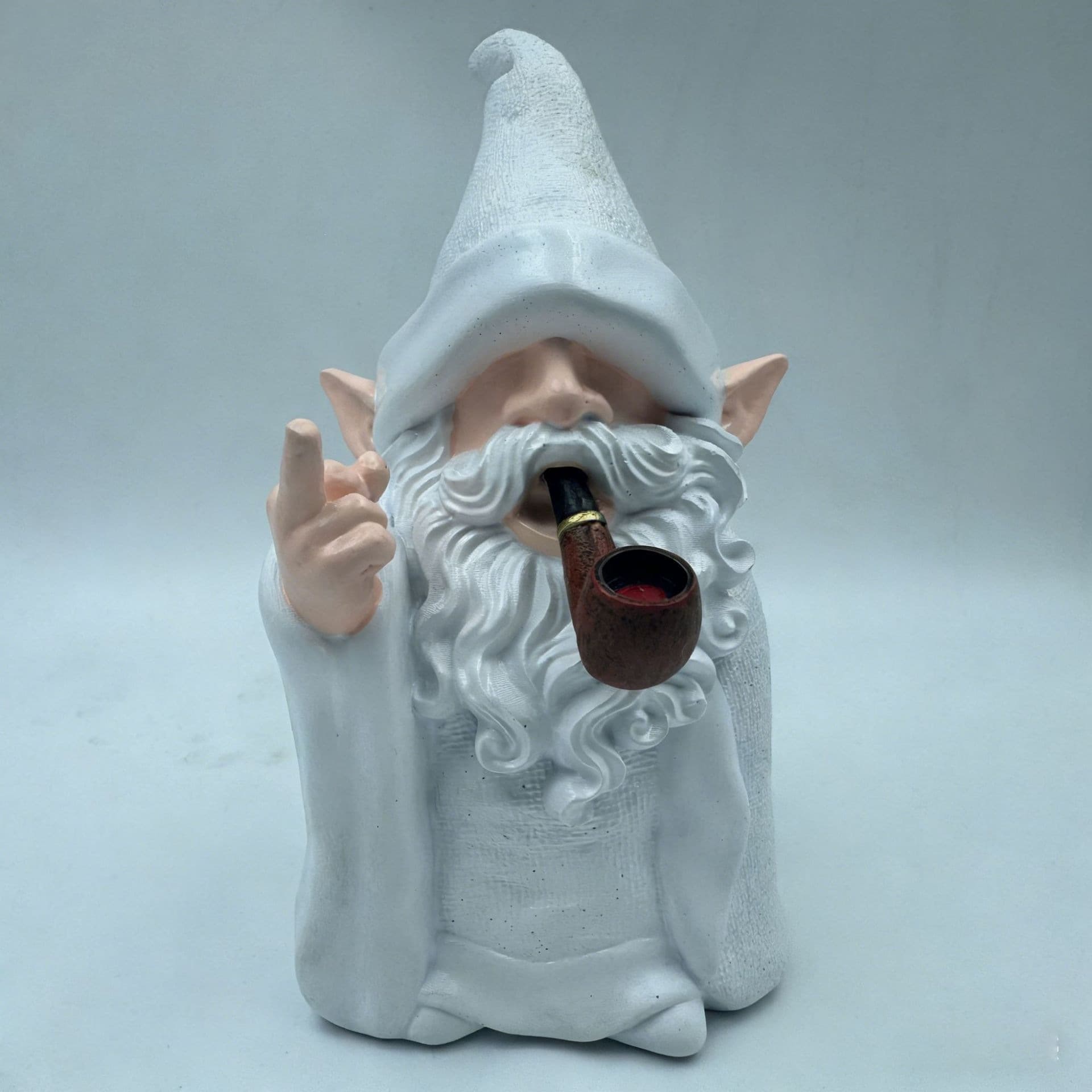 Rakuten - ガーデンオーナメント 置物 おもしろ 小人 妖精 魔法使い 喫煙 パイプ オブジェ 庭 玄関 飾り 樹脂製 インテリア 園芸用品 シュール ユニーク クリスマス プレゼント